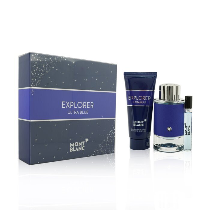 Montblanc Explorer Ultra Blue Coffret: EDP Spray + EDP Spray 7.5ml + Shower Gel 3pcs 100ml