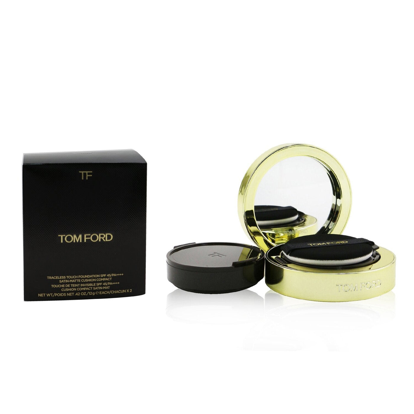 Tom Ford Traceless Touch Foundation Cushion Compact SPF 45 With Extra Refill - # 1.3 Nude Ivory  2x12g/0.42oz