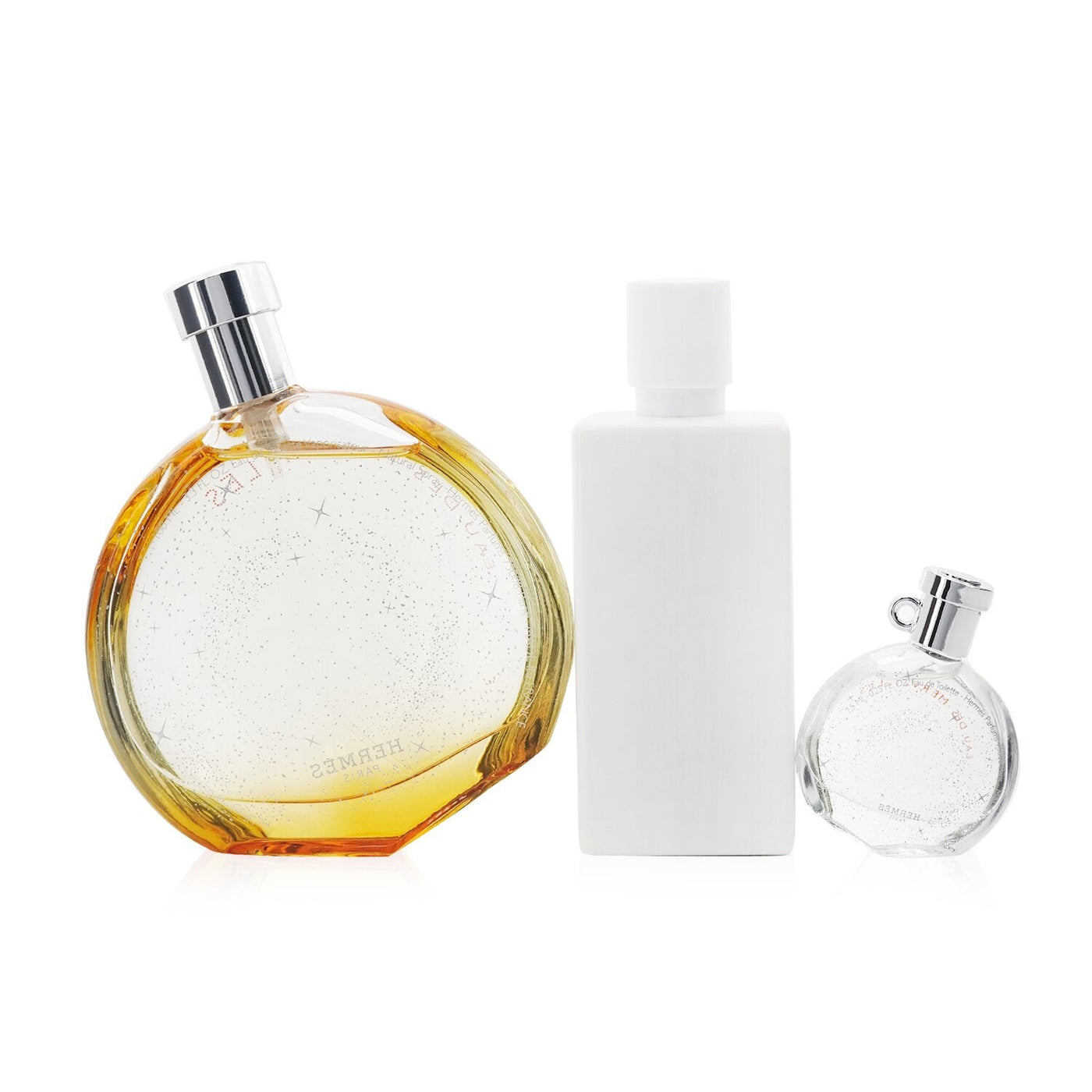 Hermes Eau Des Merveilles Coffret: Eau De Toilette Spray 100ml + Eau De Toilette 7.5ml + Body Lotion 80ml  3pcs