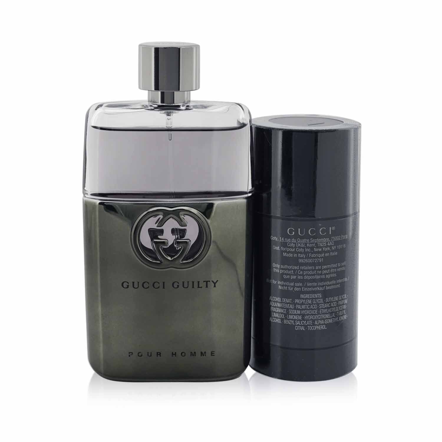 Gucci Guilty Pour Homme Coffret: Eau De Parfum Spray 90ml/3oz + Travel Spray 15ml/0.5oz  2pcs