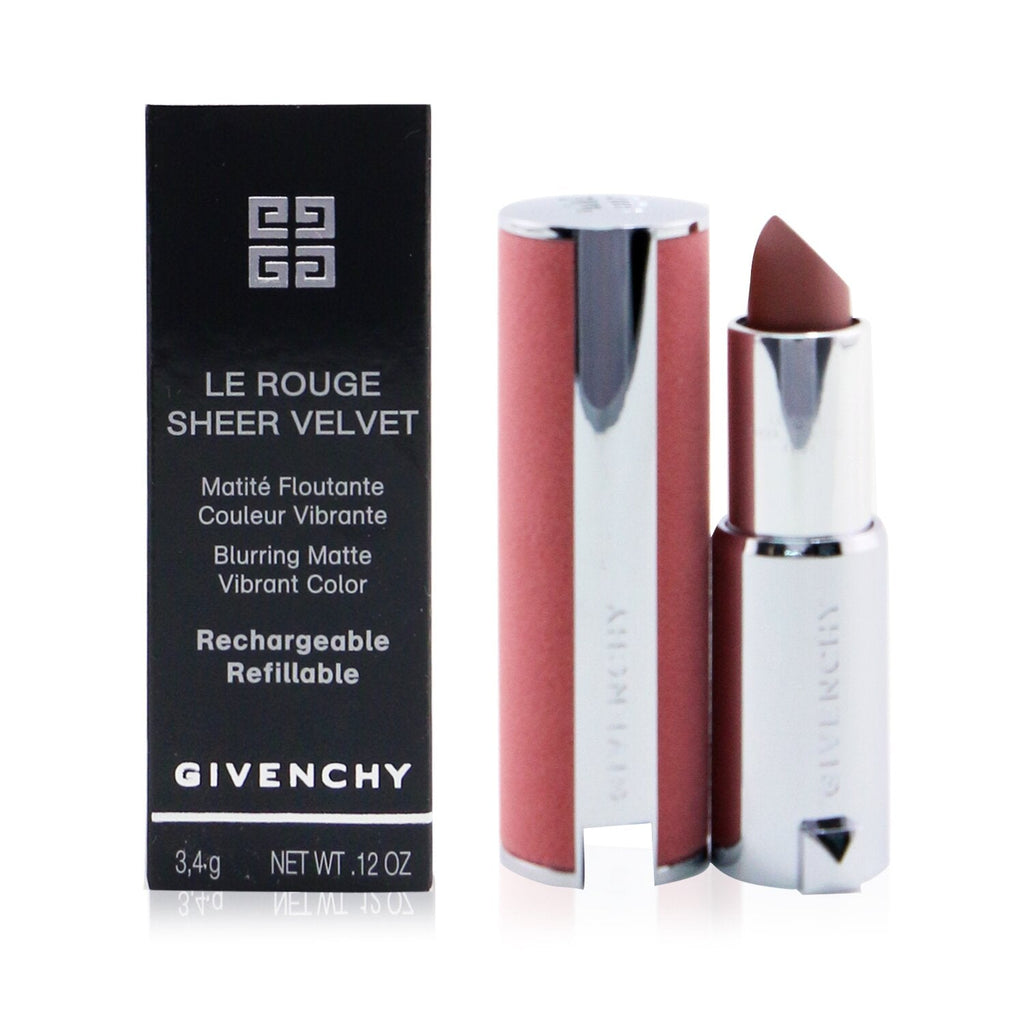 Givenchy Le Rouge Sheer Velvet Matte Refillable Lipstick - # 32 Rouge Brique  3.4g/0.12oz