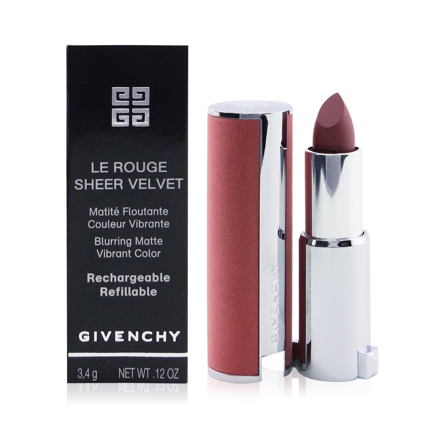 Givenchy Le Rouge Sheer Velvet Matte Refillable Lipstick - # 36 L'Interdit  3.4g/0.12oz