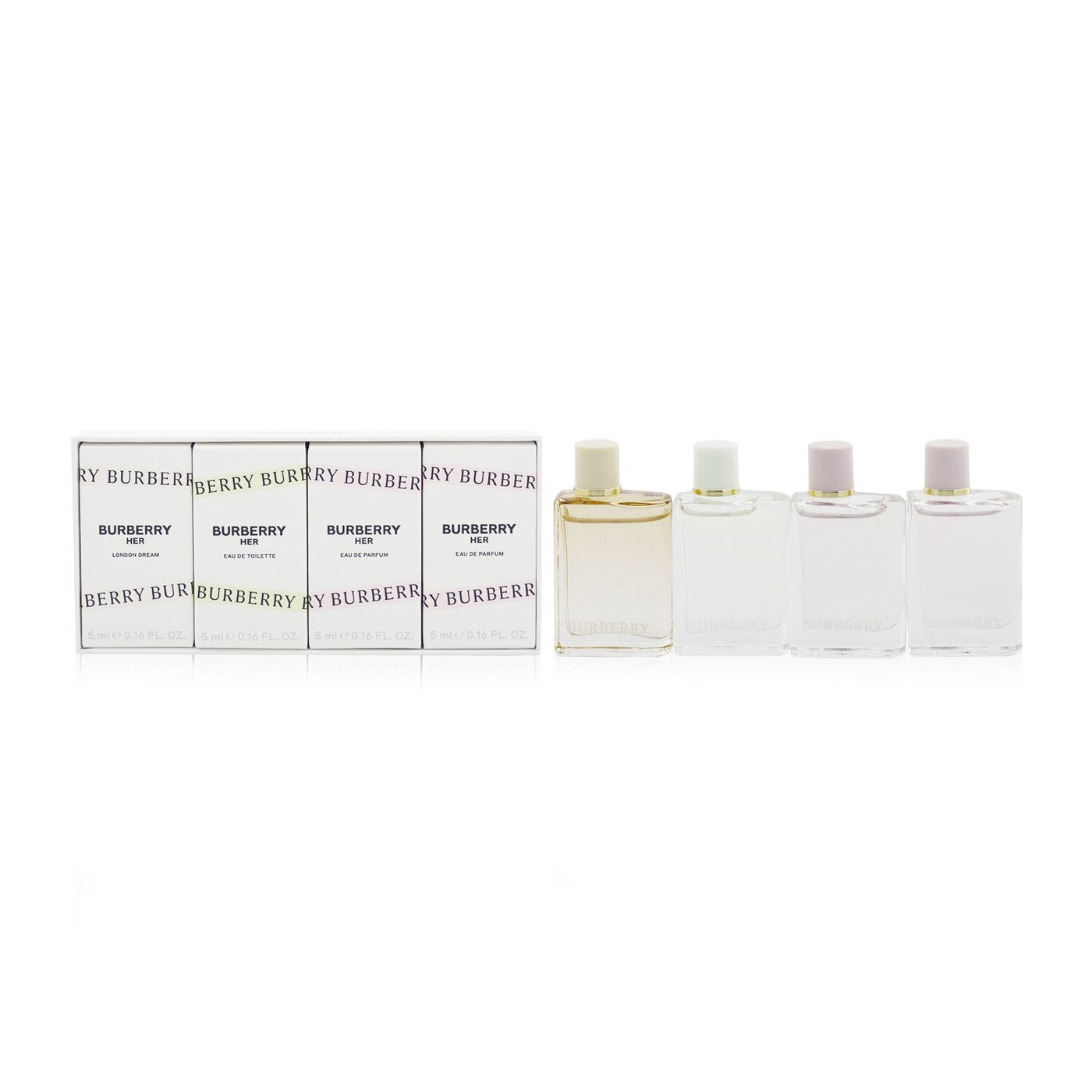 Burberry Burberry Her Miniature Coffret: 2x Eau De Parfum + Eau De Toilette + London Dream Eau De Parfum  4x5ml/0.16oz