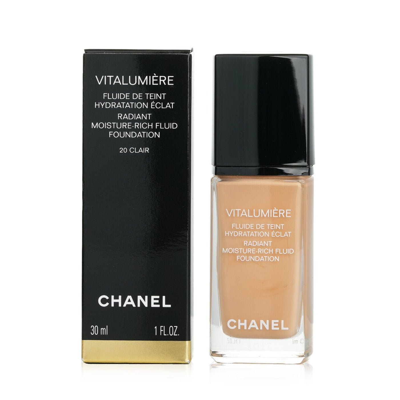 Chanel Vitalumiere Radiant Moisture Rich Fluid Foundation - #25 Petale  30ml/1oz