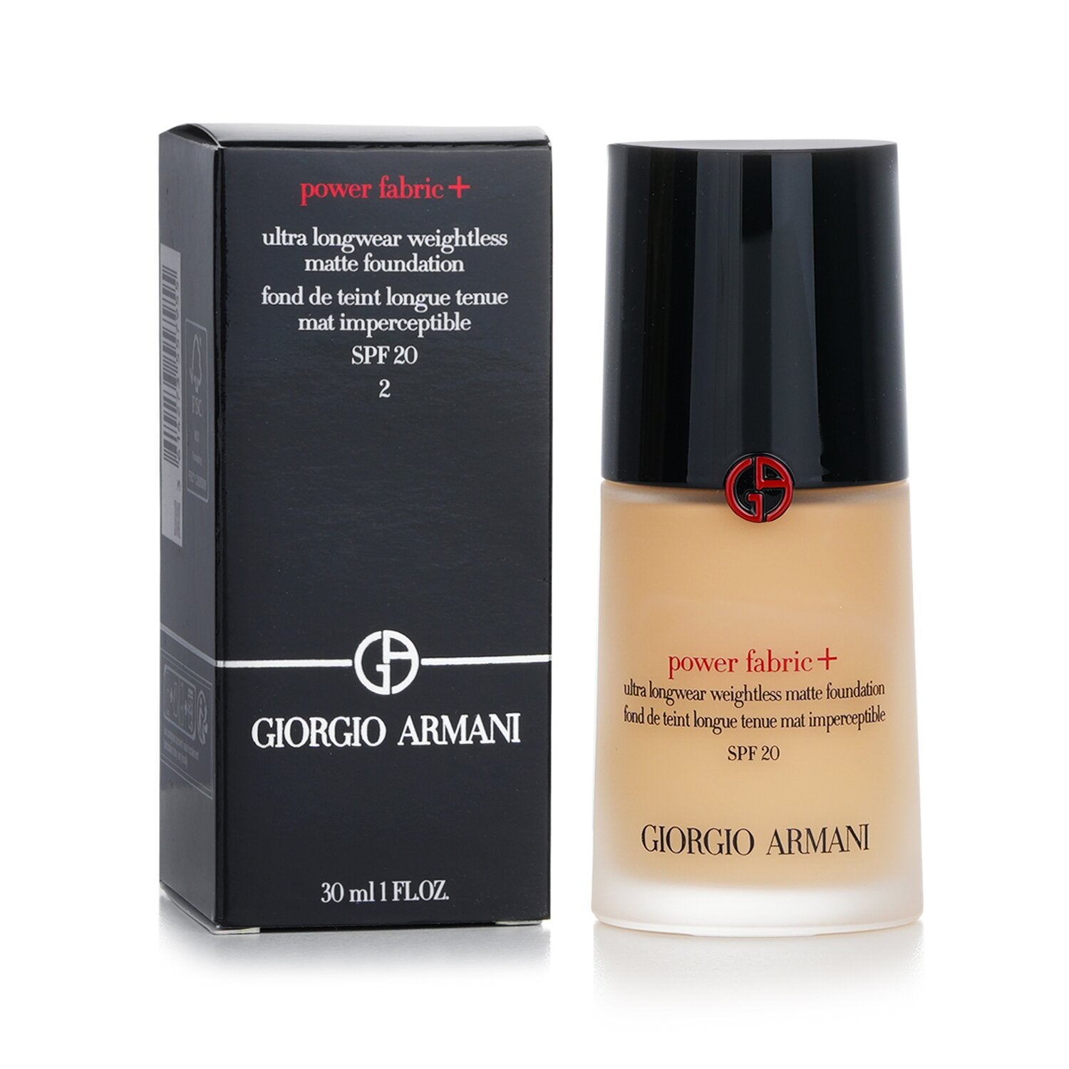 Giorgio Armani Power Fabric+ Ultra Longwear Weightless Matte Foundation SPF 20 - # 5.75  30ml/1oz