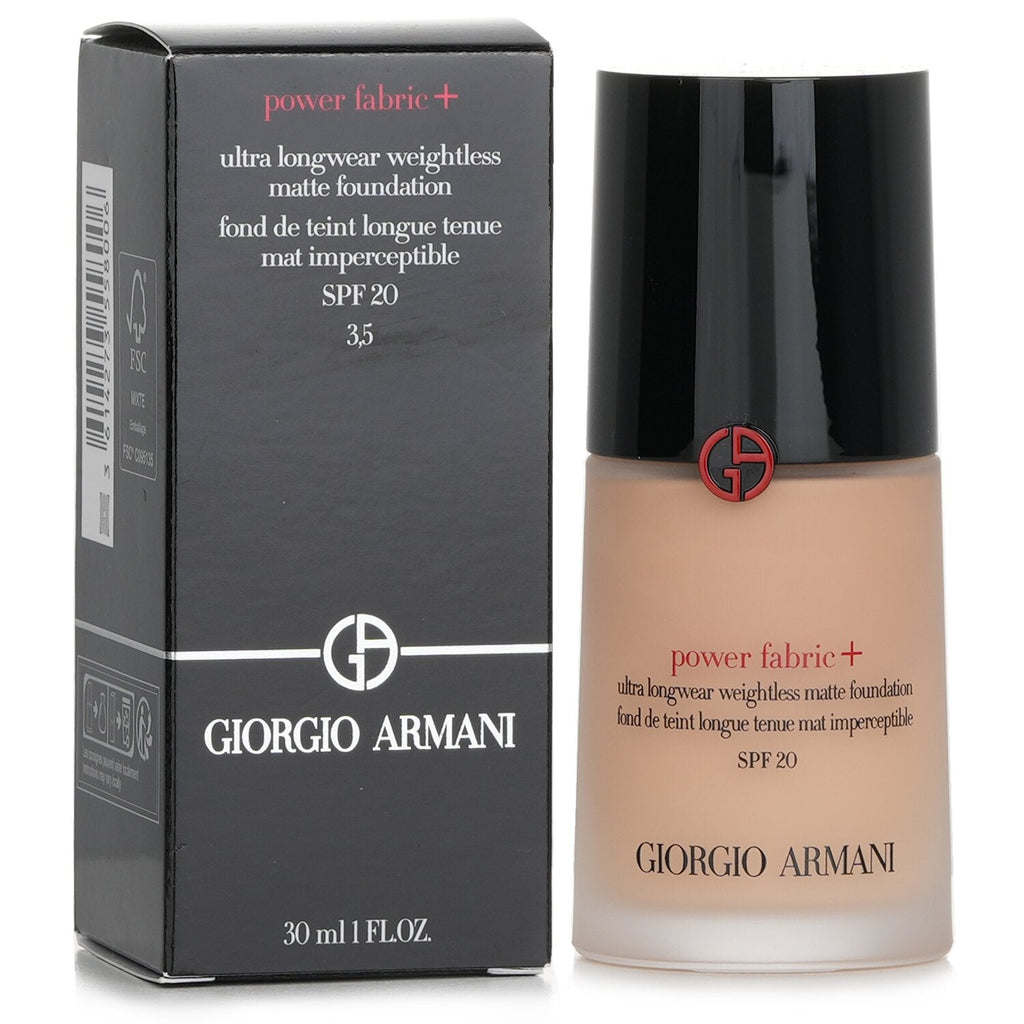 Giorgio Armani Power Fabric+ Ultra Longwear Weightless Matte Foundation SPF 20 - # 6  30ml/1oz