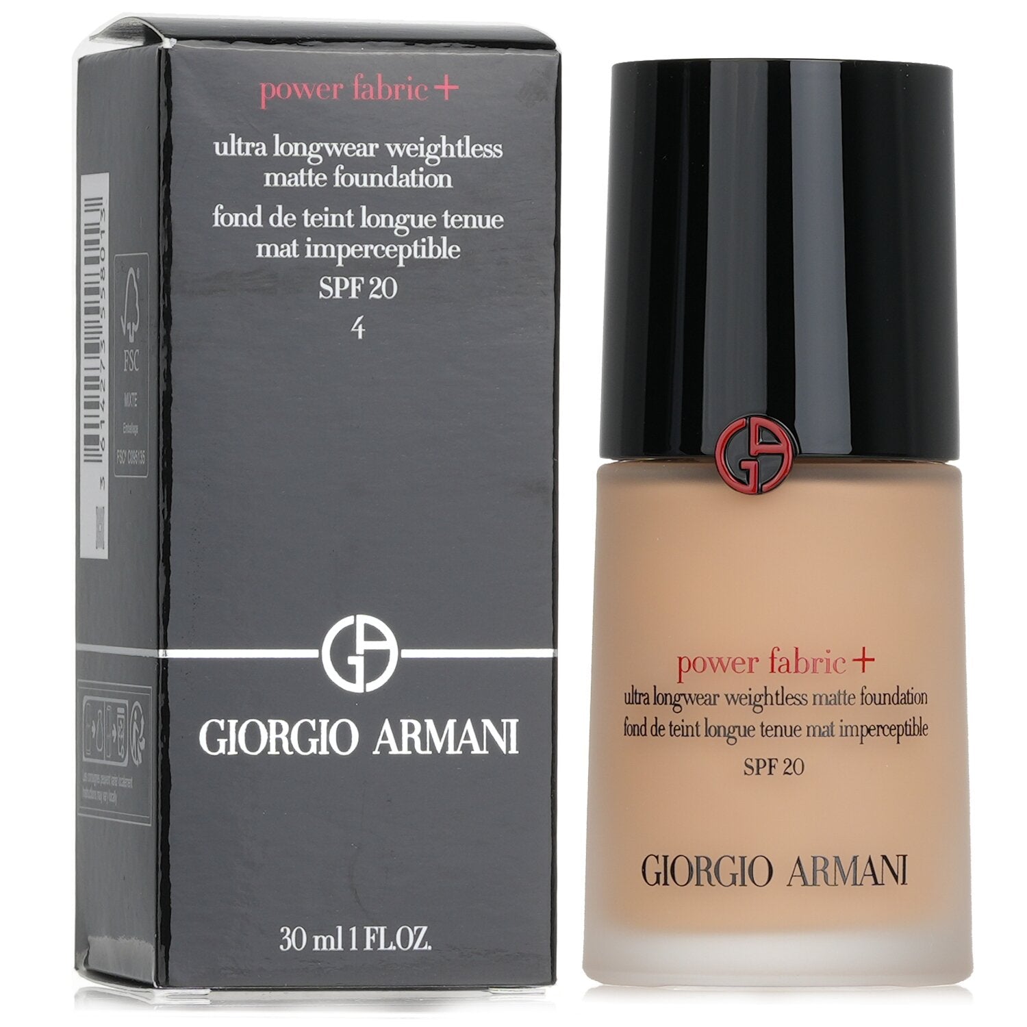 Giorgio Armani Power Fabric+ Ultra Longwear Weightless Matte Foundation SPF 20 - # 5  30ml/1oz