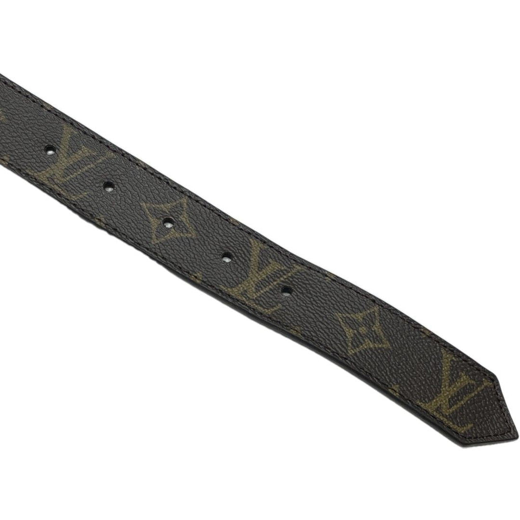 Louis Vuitton Belt Ceinture Monogram Canvas Brown Gold