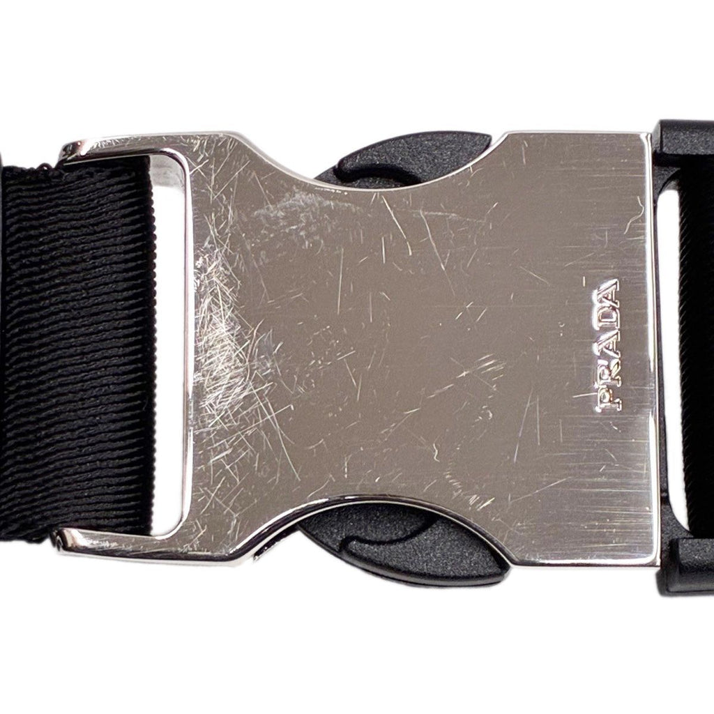 Prada Re-Nylon Sapphia Leather Belt Bag Black