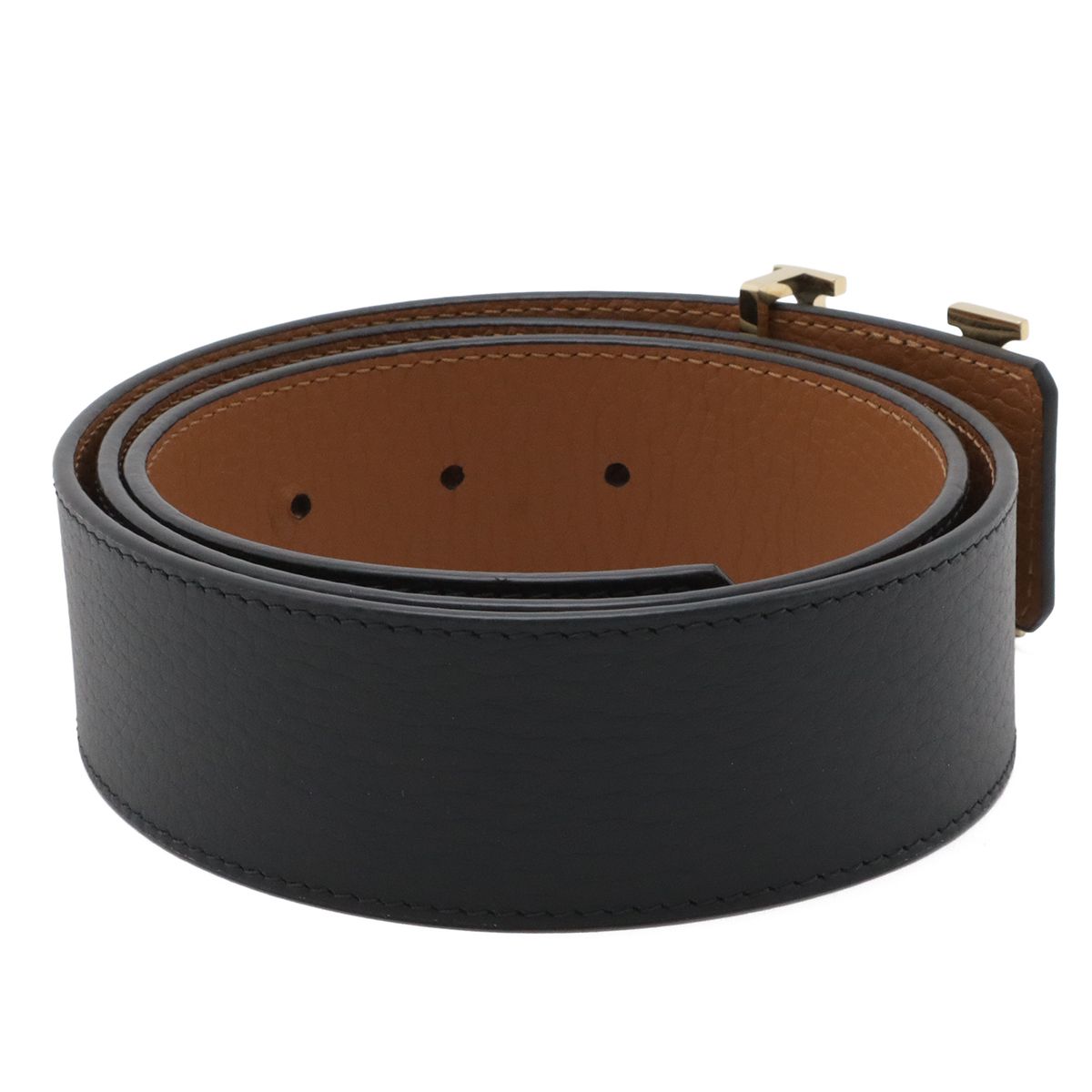 Louis Vuitton Ceinture LV Initial 40 mm Reversible Belt Taurillon Leather Black