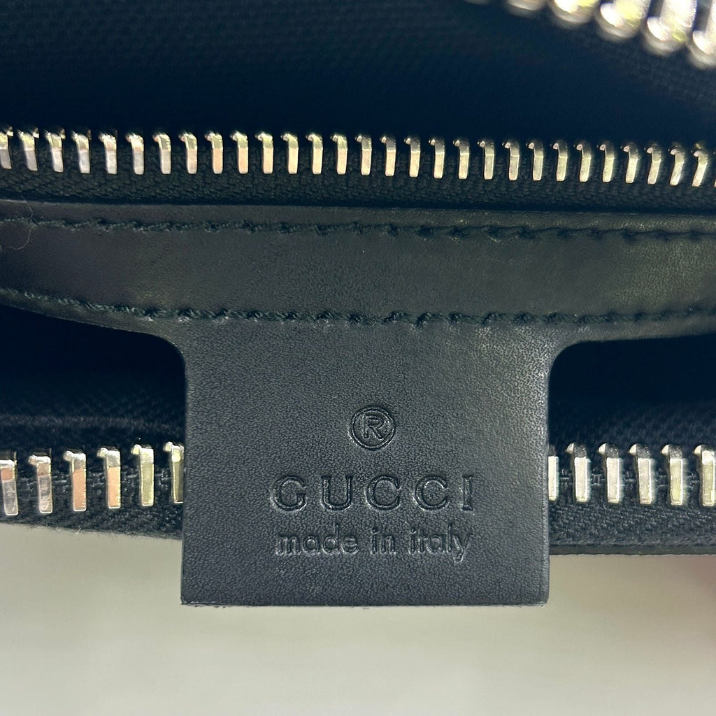 Gucci Soft GG Supreme Sherry Line Leather Dark Gray Black Multicolor Belt Bag
