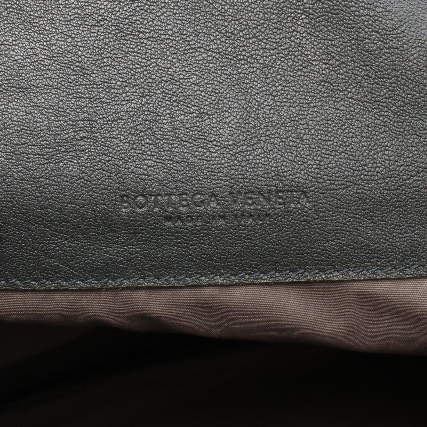 Bottega Veneta Backpack Intrecciato Gray Blue Leather