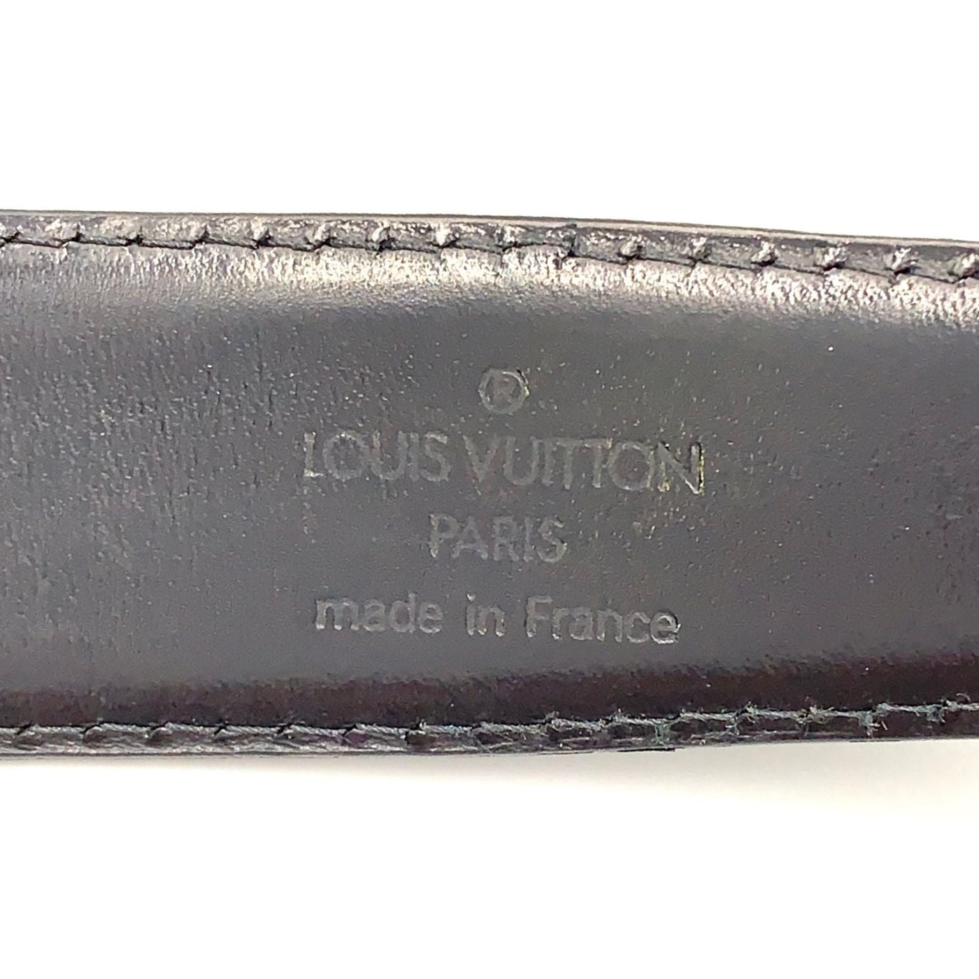 Louis Vuitton Ceinture Classic Leather Black Belt Gold