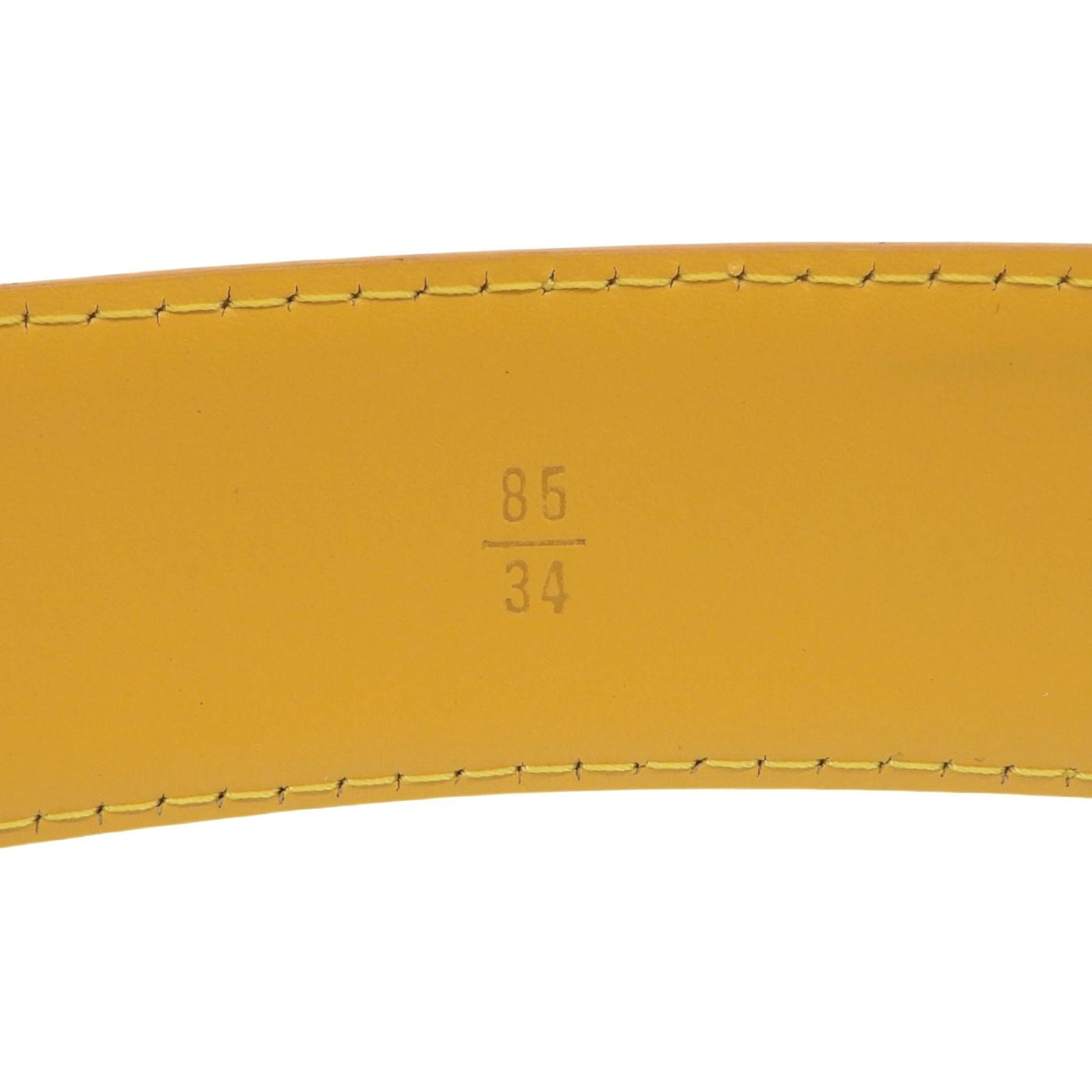 Louis Vuitton Ceinture Epi Leather Belt Yellow Gold