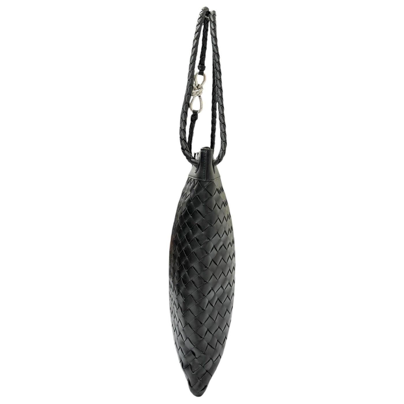 Bottega Veneta Andiamo Leather Intrecciato Messenger Flat Shoulder Bag
