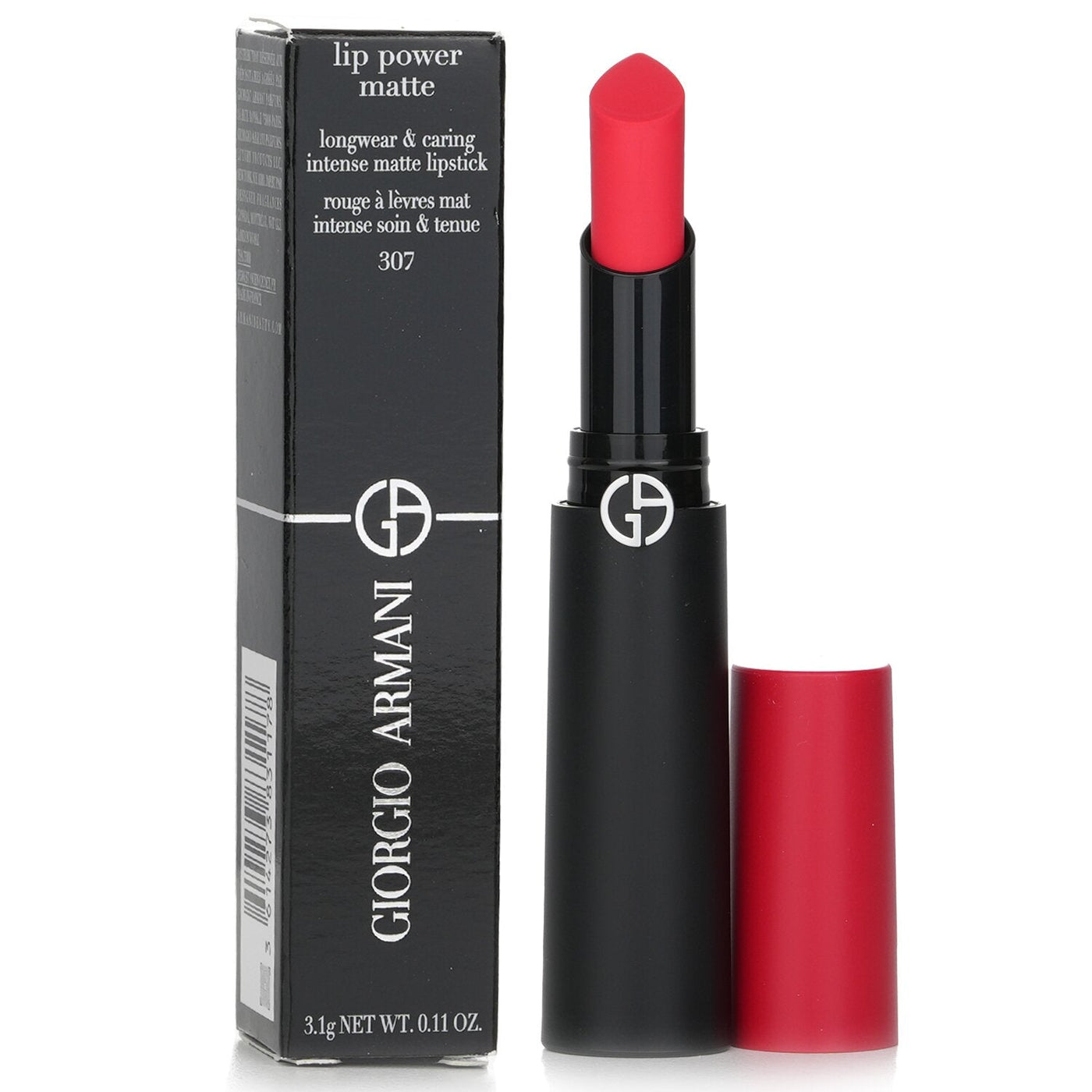 Giorgio Armani Lip Power Matte Longwear & Caring Intense Matte Lipstick - # 603 Dramatic  3.1g/0.11oz