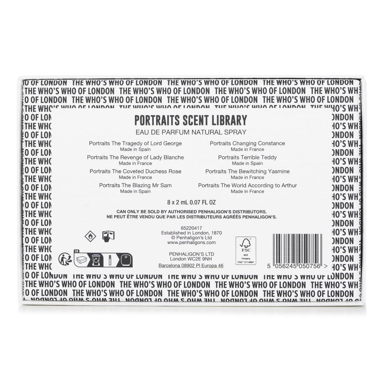 Penhaligon's Portraits Scent Library  8x2ml/0.07oz