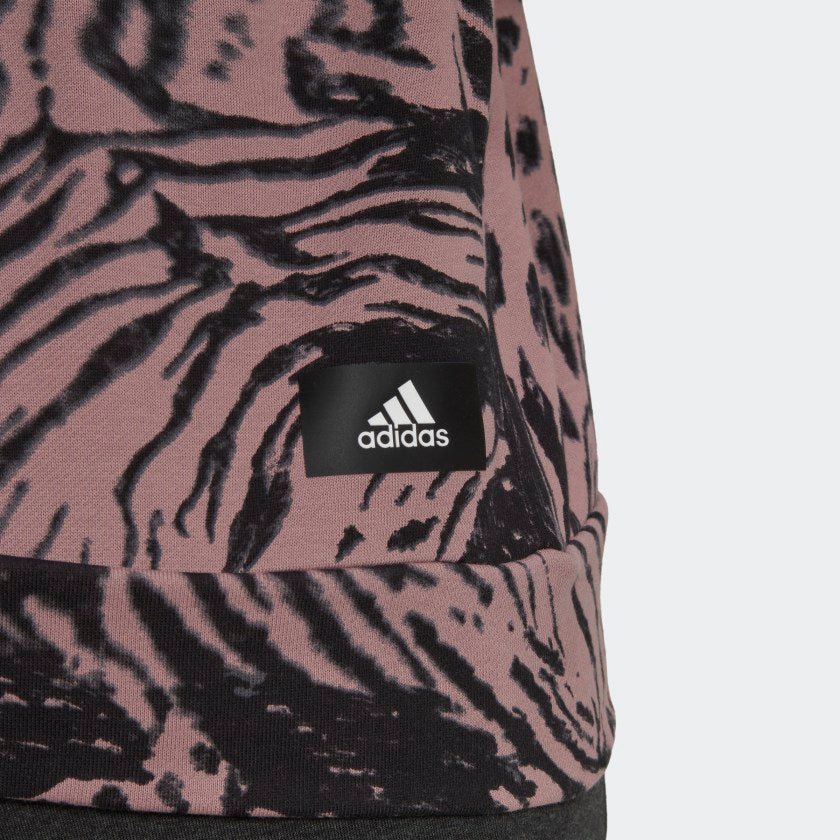 Women's adidas Future Icons Animal Print Hoodie (Plus Size)