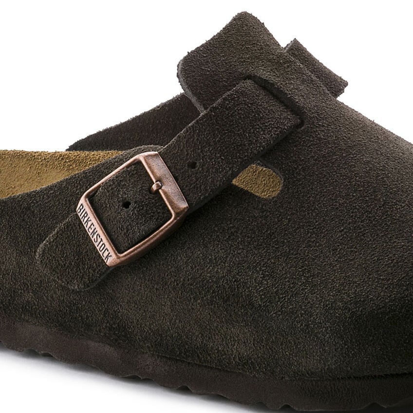 Unisex Boston Soft Footbed Suede Leather Mocha Regular/Wide