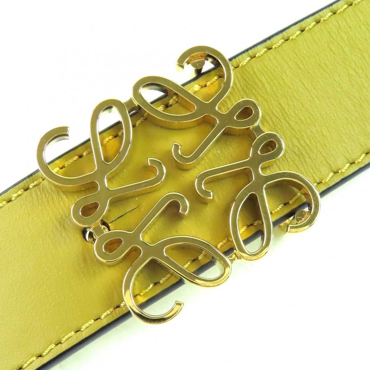 Loewe Anagram Buckle Leather Belt