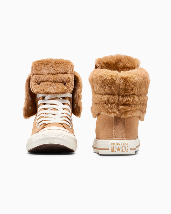 Chuck Taylor All Star Fold Over XHi Faux Fur