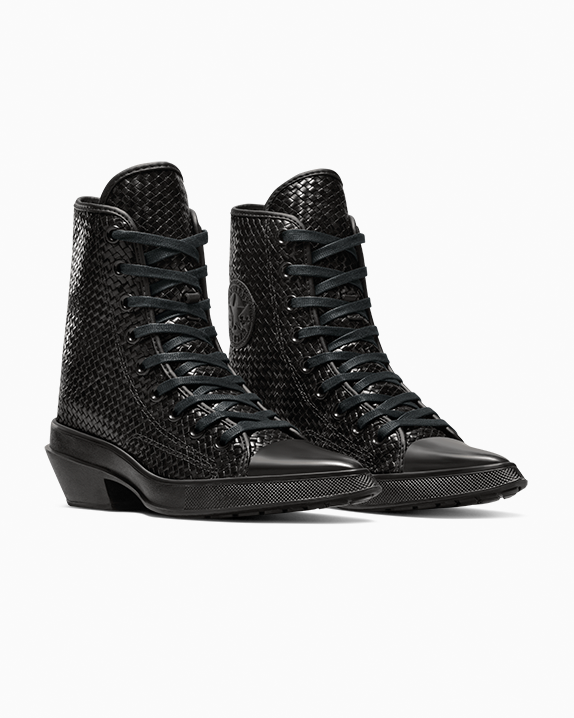 Chuck 70 De Luxe Pointed Platform Woven Leather