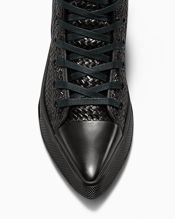 Chuck 70 De Luxe Pointed Platform Woven Leather