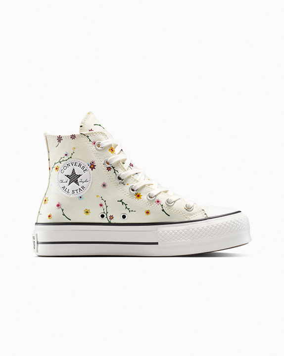Chuck Taylor All Star Lift Platform Embroidered Blooms