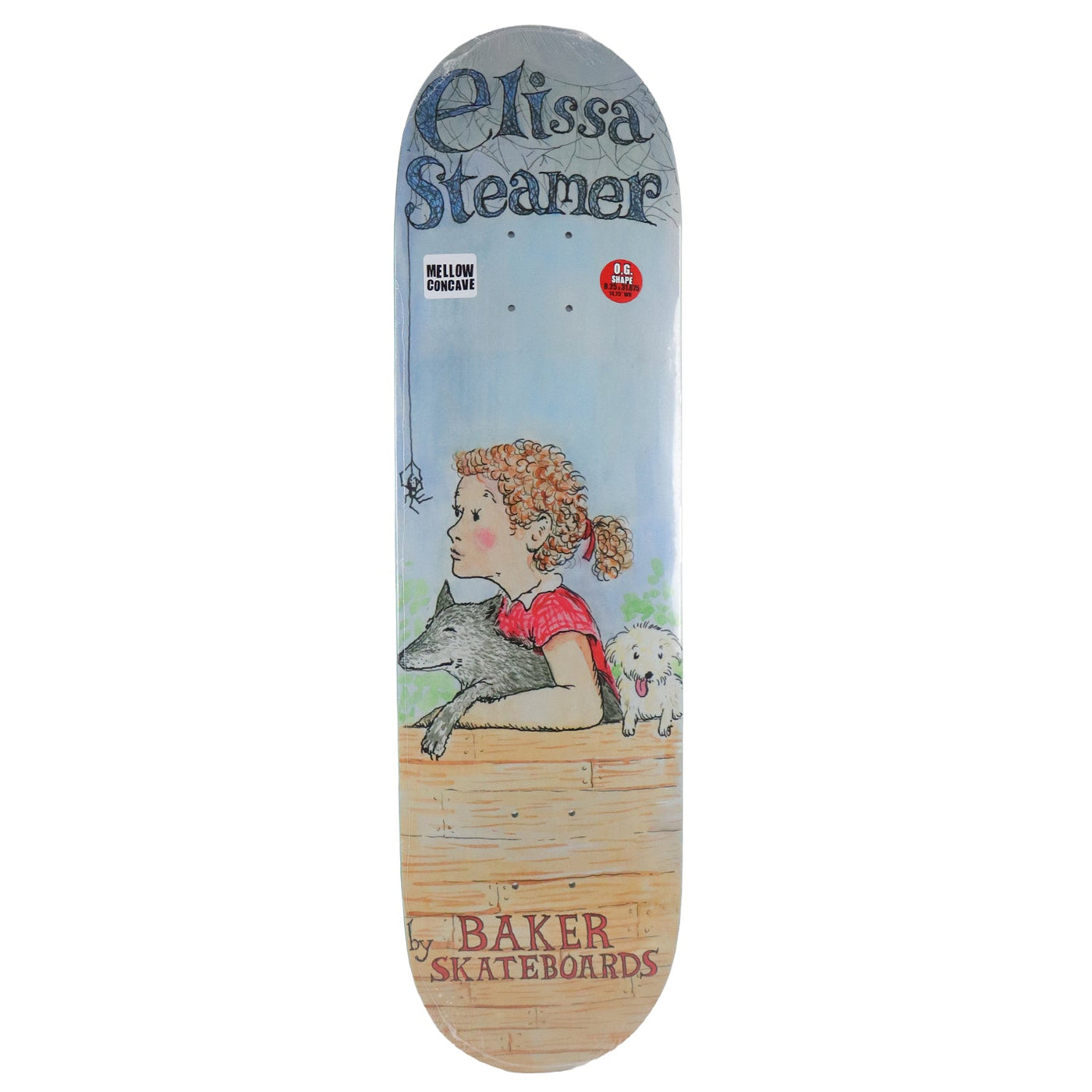 Baker Skateboard Deck Elissa Steamer Web Blue 8.25" x 31.875"