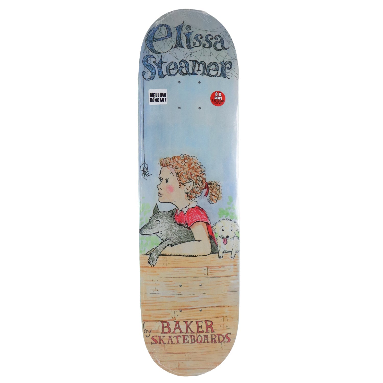 Baker Skateboard Deck Elissa Steamer Web Blue 8.25" x 31.875"