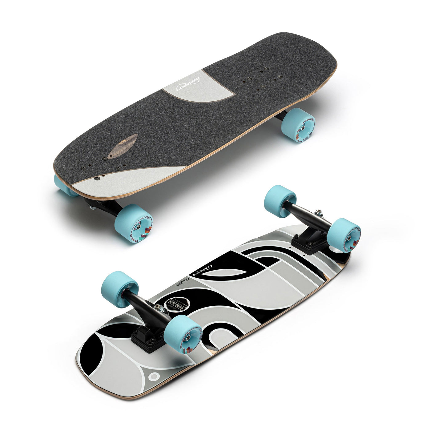 Loaded Ballona Orca Longboard Complete - Fat Free 77a Blue