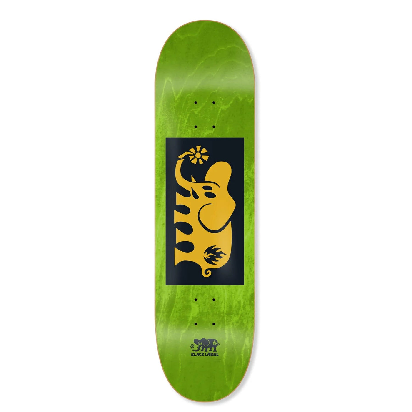 Black Label Skateboard Deck Elephant Block Yellow Assorted 8.25" x 32.12"