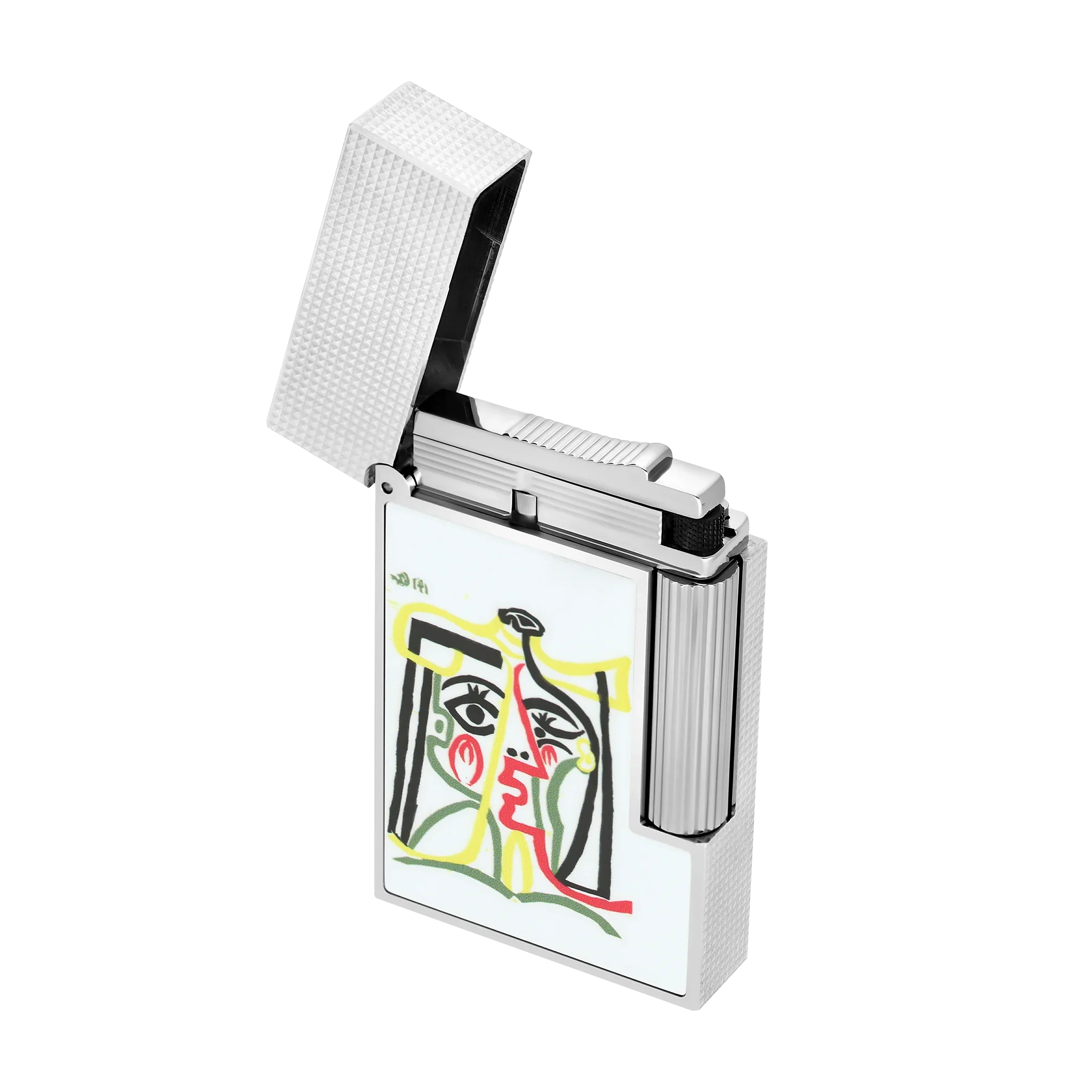 S.T. DUPONT LIGNE 2 PICASSO WHITE LIGHTER/BRIQUET C16001