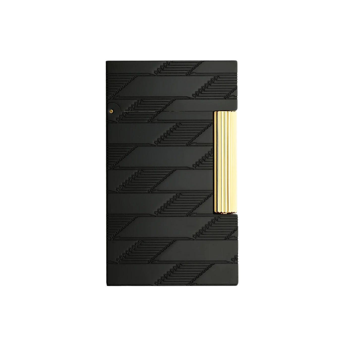 S.T. DUPONT Ligne 2 Monogram 1872 Black Guilloche Lighter/Briquet C16179