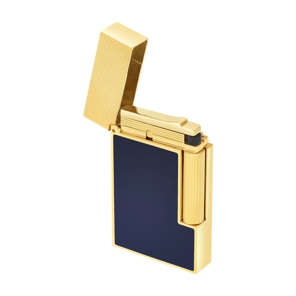 S.T. DUPONT Ligne 2 Micro Diamond Head Dark Blue Lighter/Briquet C16457