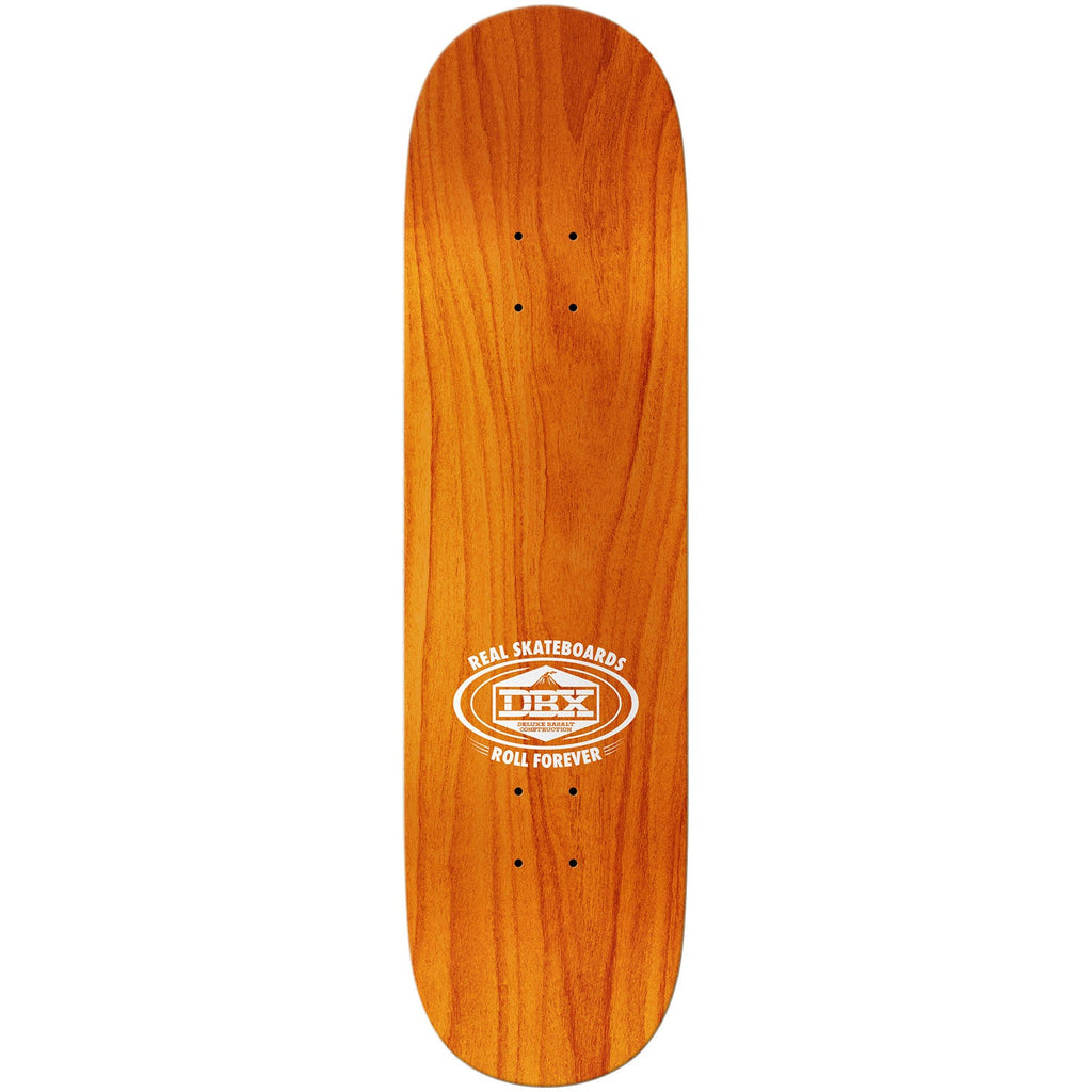 Real Skateboard Deck Basalt DBX Oval 8.38" x 32.25" Red Foil