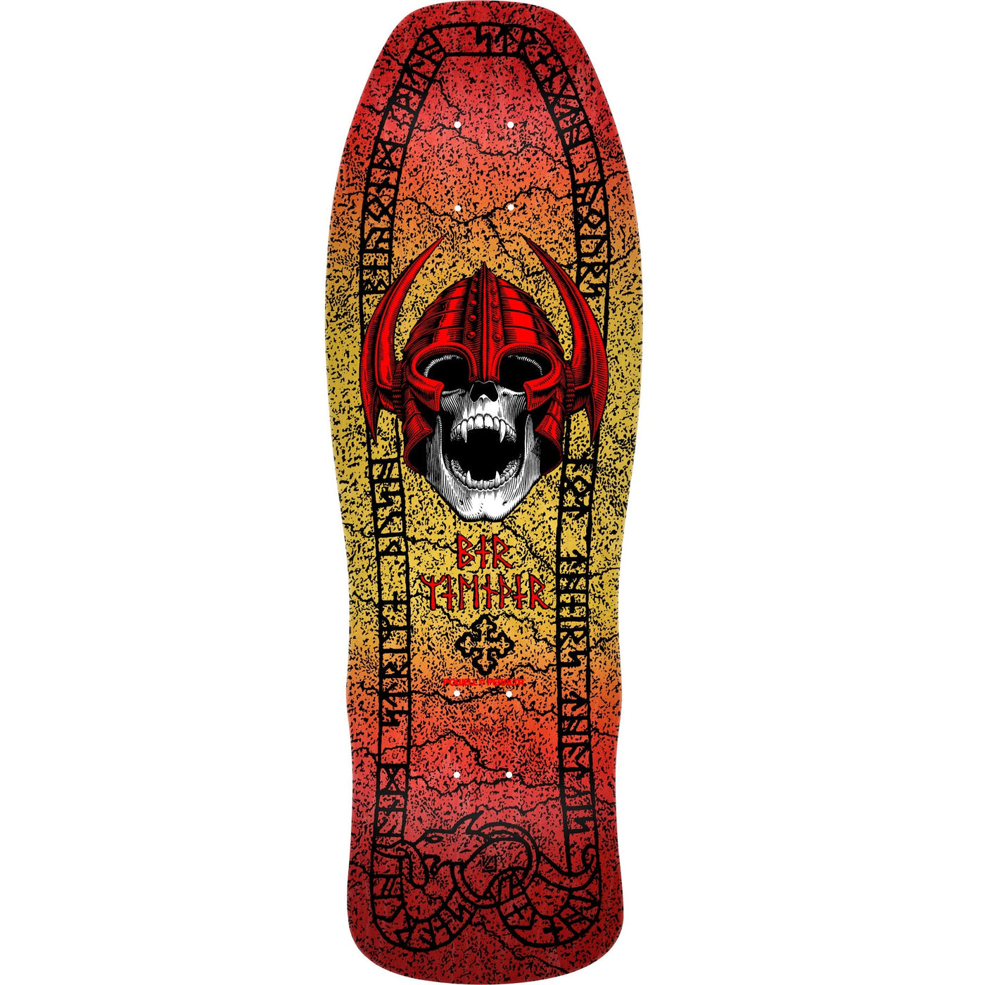 Powell Peralta Welinder Classic Skateboard Deck - 9.62" Red/Yellow Fade