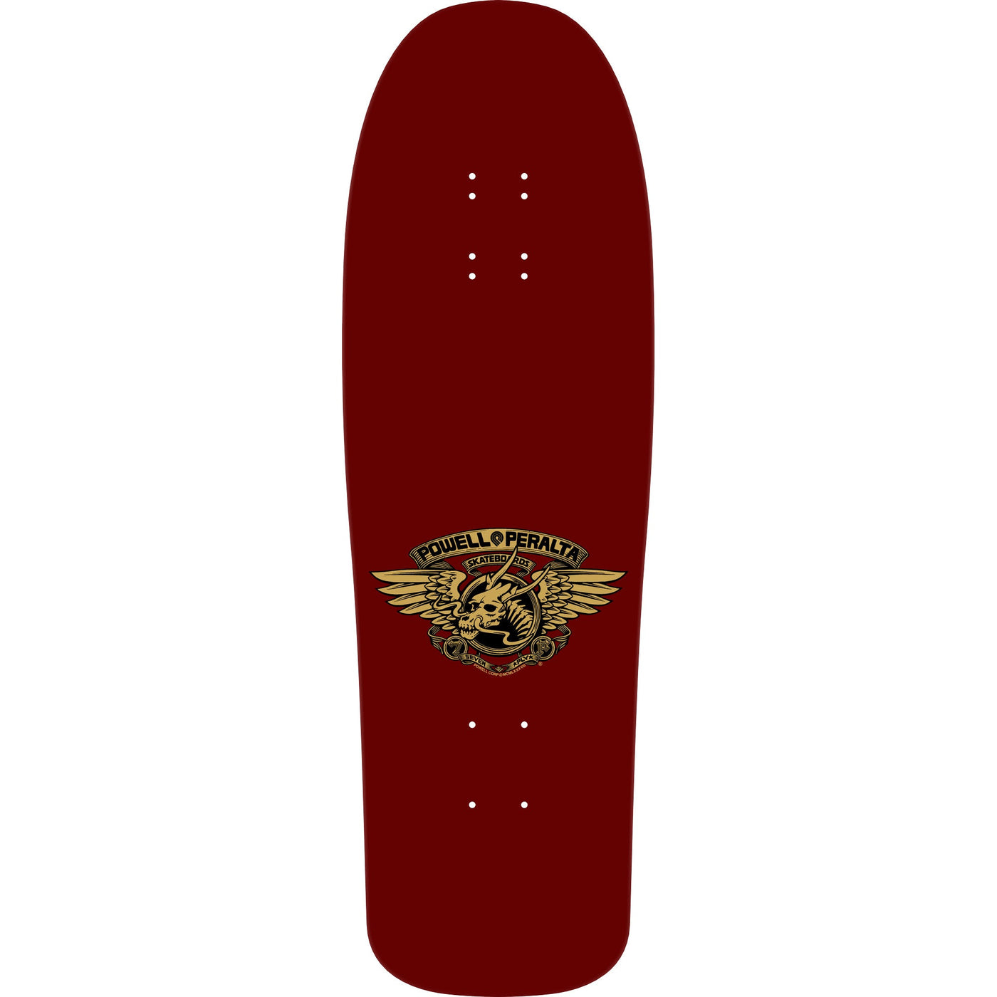 Powell Peralta Skateboard Deck Caballero Mask Burgundy/Gold Foil Old School Reissue