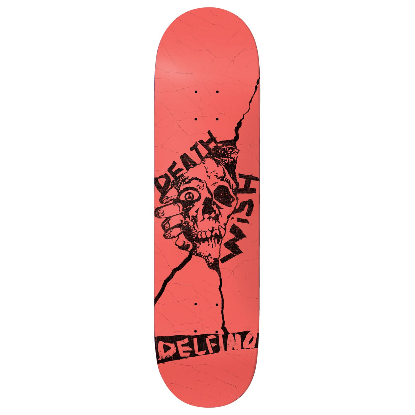 Deathwish Skateboard Deck Pedro Delfino Rot 8.5" x 31.75"