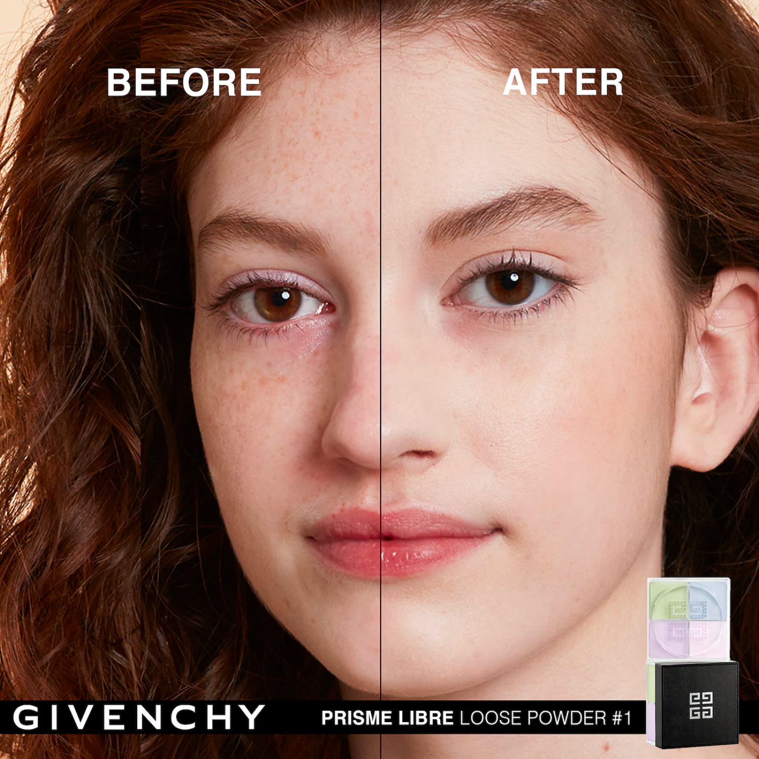 Givenchy Prisme Libre Mat Finish & Enhanced Radiance Loose Powder 4 In 1 Harmony - # 1 Mousseline Pastel  4x3g/0.105oz