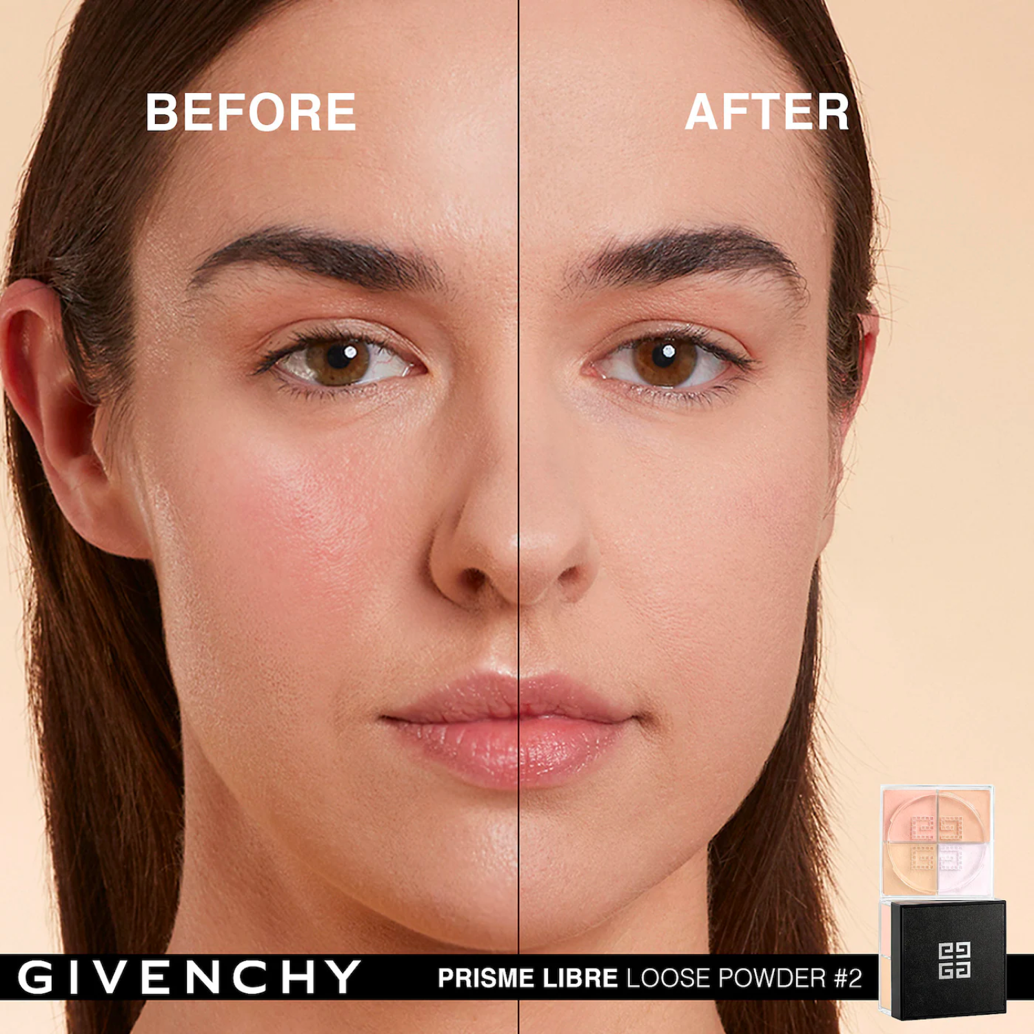 Givenchy Prisme Libre Mat Finish & Enhanced Radiance Loose Powder 4 In 1 Harmony - # 3 Voile Rose  4x3g/0.105oz