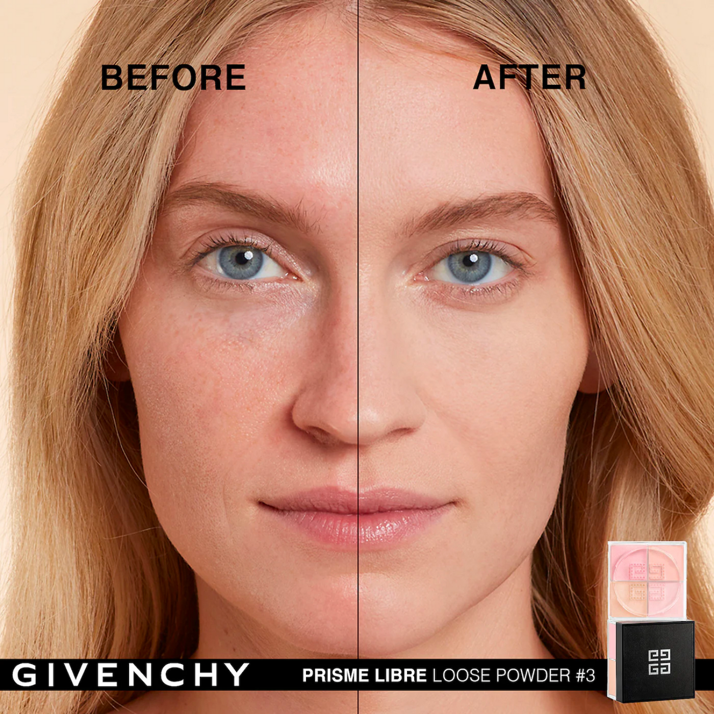 Givenchy Prisme Libre Mat Finish & Enhanced Radiance Loose Powder 4 In 1 Harmony - # 3 Voile Rose  4x3g/0.105oz