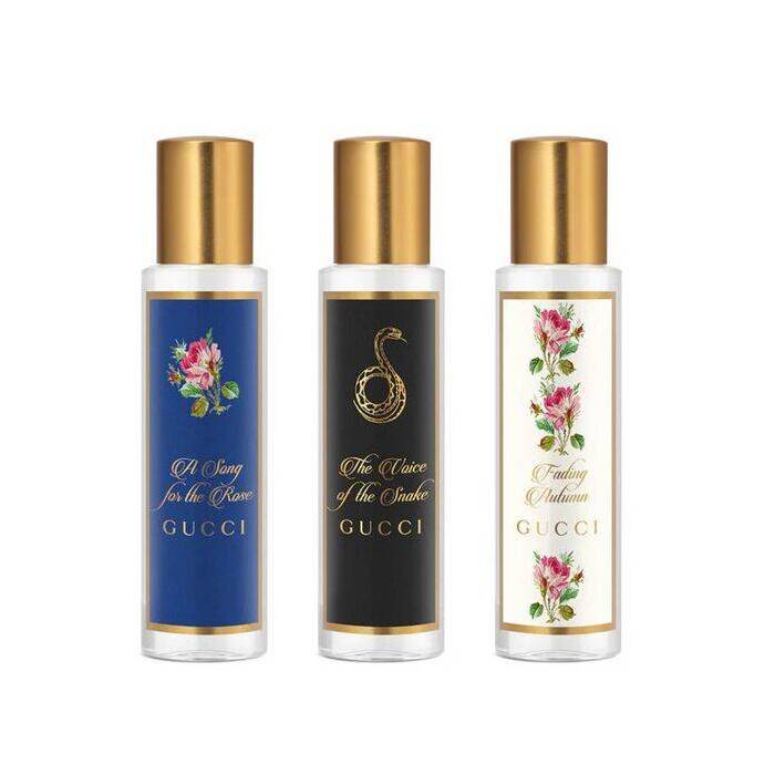 Gucci The Alchemist's Garden Unisex Set Eau De Parfum (a Song For The Rose Eau De Parfum & The Voice Of The Snacke Eau De Parfum & Fading Autumn Eau De Toilette) 3x 15ml
