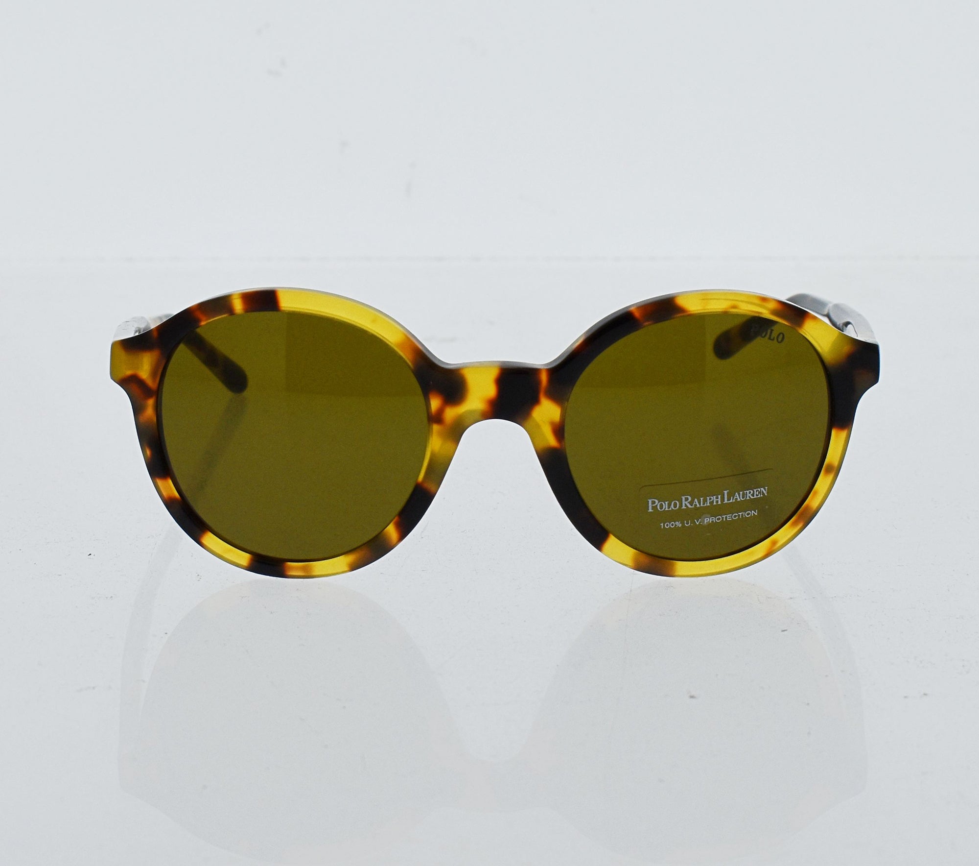 Polo Ralph Lauren PH 4112 500473 - Shiny Spotty Havana-Olive by Ralph Lauren for Women - 50-22-140 mm Sunglasses