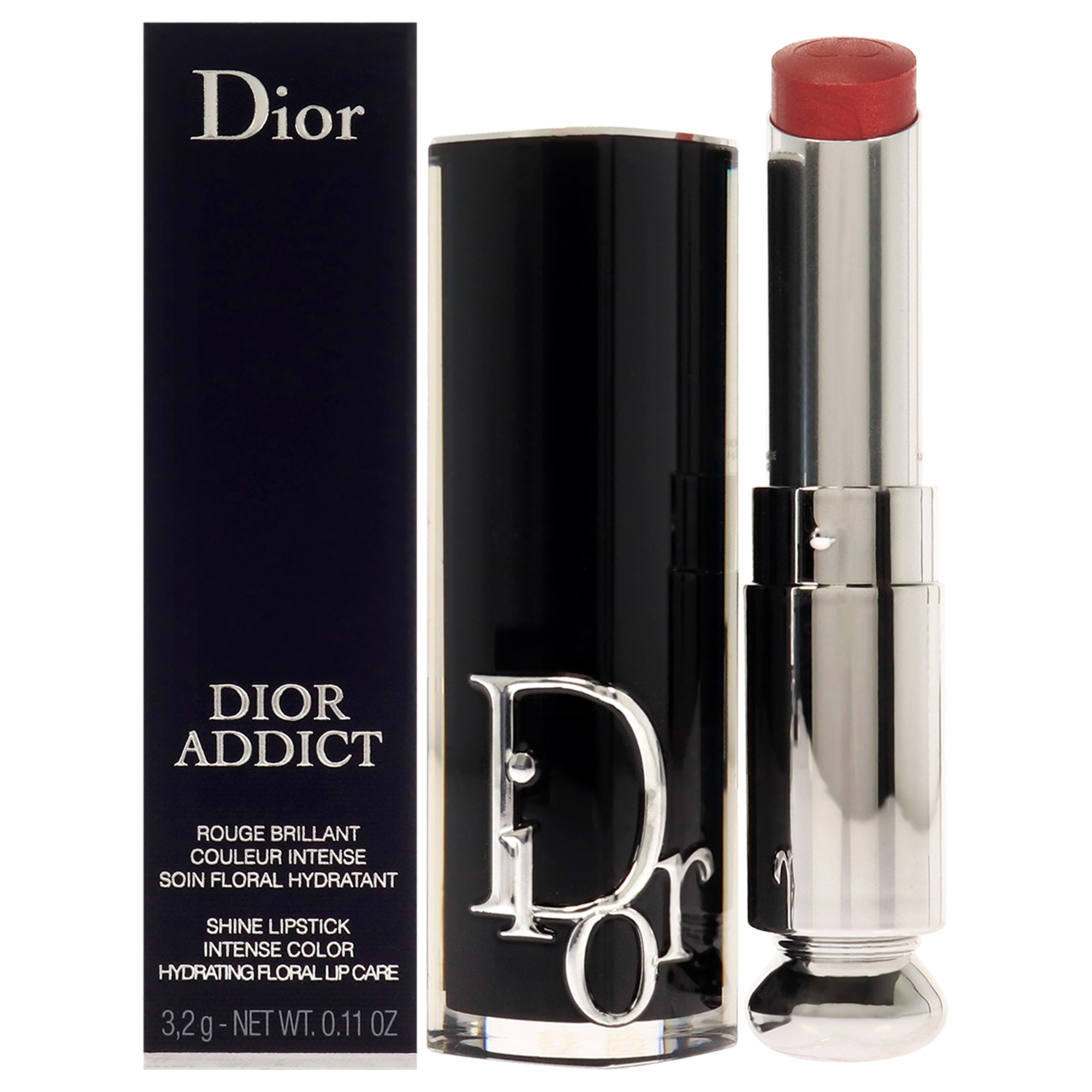 Dior Addict Hydrating Shine Lipstick - 525 Cherie by Christian Dior for Women - 0.11 oz Lipstick (Refillable)