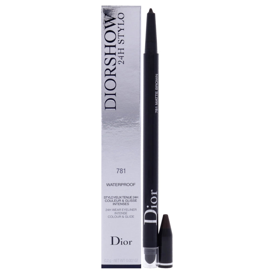 Christian Dior Diorshow 24H Stylo Waterproof Eyeliner - 781 Matte Brown by Christian Dior for Women - 0.007 oz Eyel
