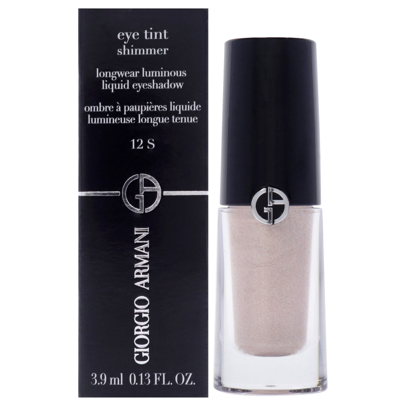 Eye Tint Shimmer Liquid Eyeshadow - 12 S Shell by Giorgio Armani for Women - 0.13 oz Eye Shadow