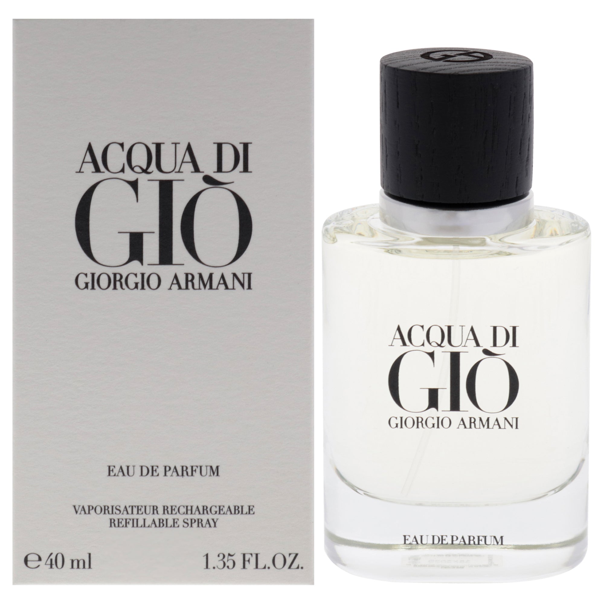 Giorgio Armani Acqua Di Gio by Giorgio Armani for Men - 1.35 oz EDP Spray (Refillable)