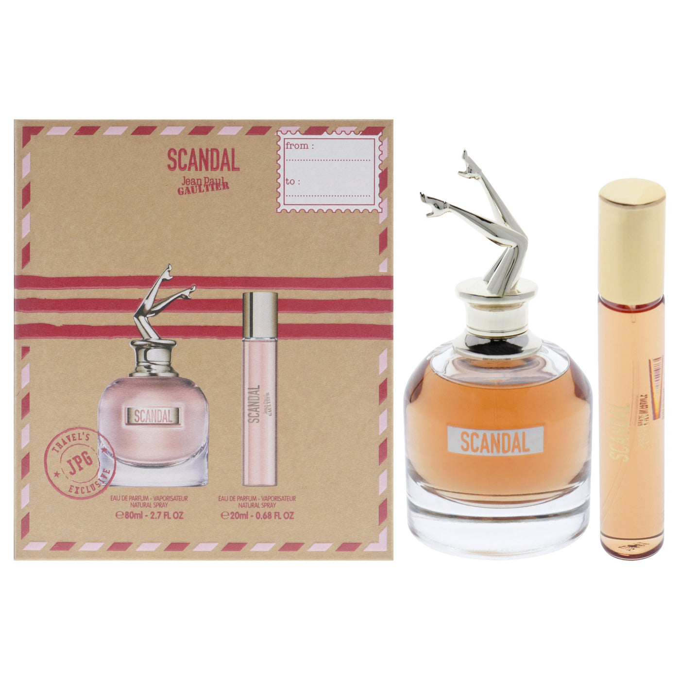 Jean Paul Gaultier Scandal by Jean Paul Gaultier for Women - 2 Pc Gift Set 2.7oz EDP Spray, 0.68oz EDP Spray