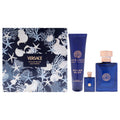 Versace Dylan Blue by Versace for Men - 3 Pc Gift Set 3.4oz EDT Spray, 0.17oz EDT Splash (Mini), 5oz Bath and Shower Gel